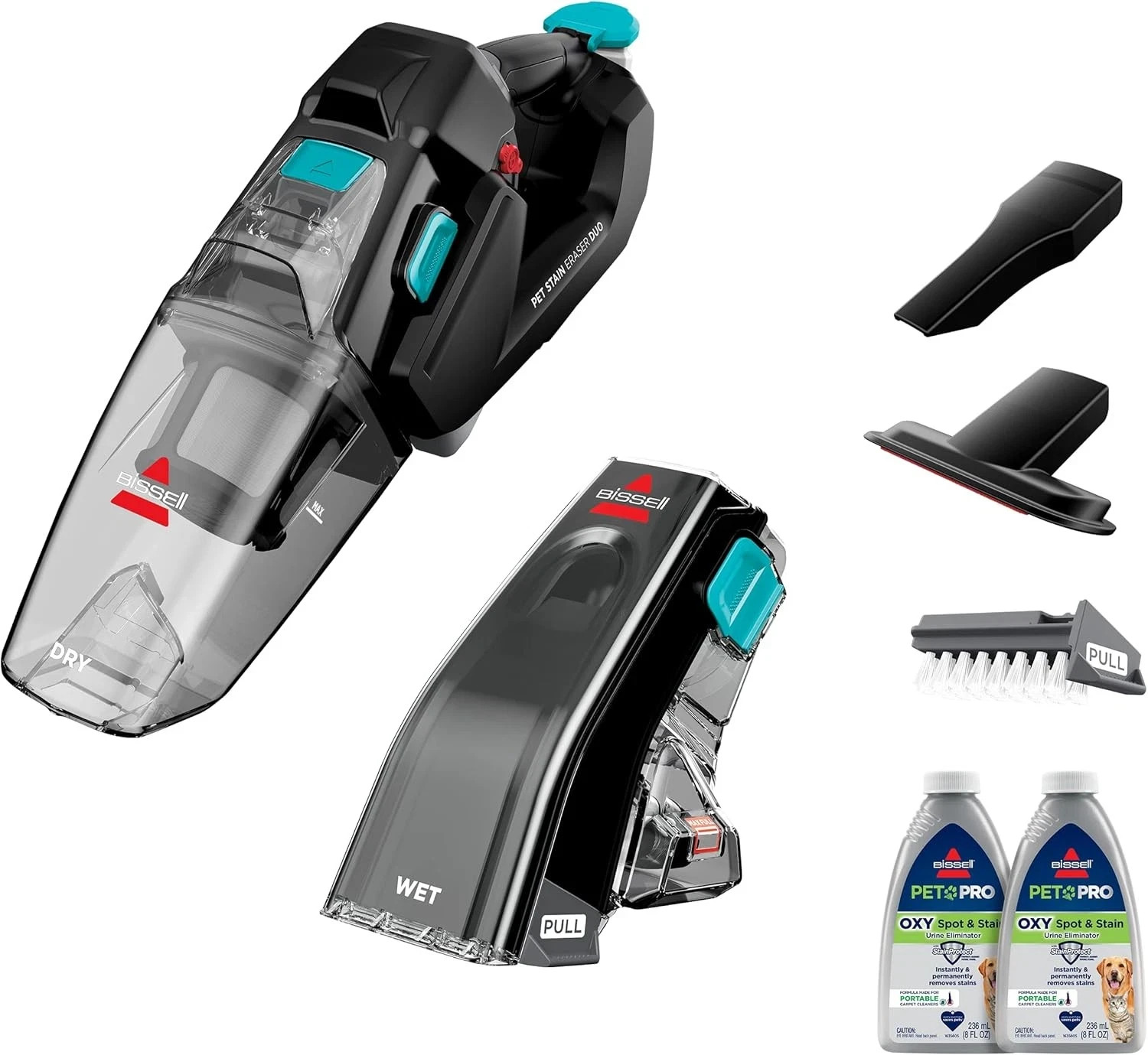 Bissell Stain Eraser Duo 3705 Cordless Cleaner Pet Pro OXY Damaged Tanks