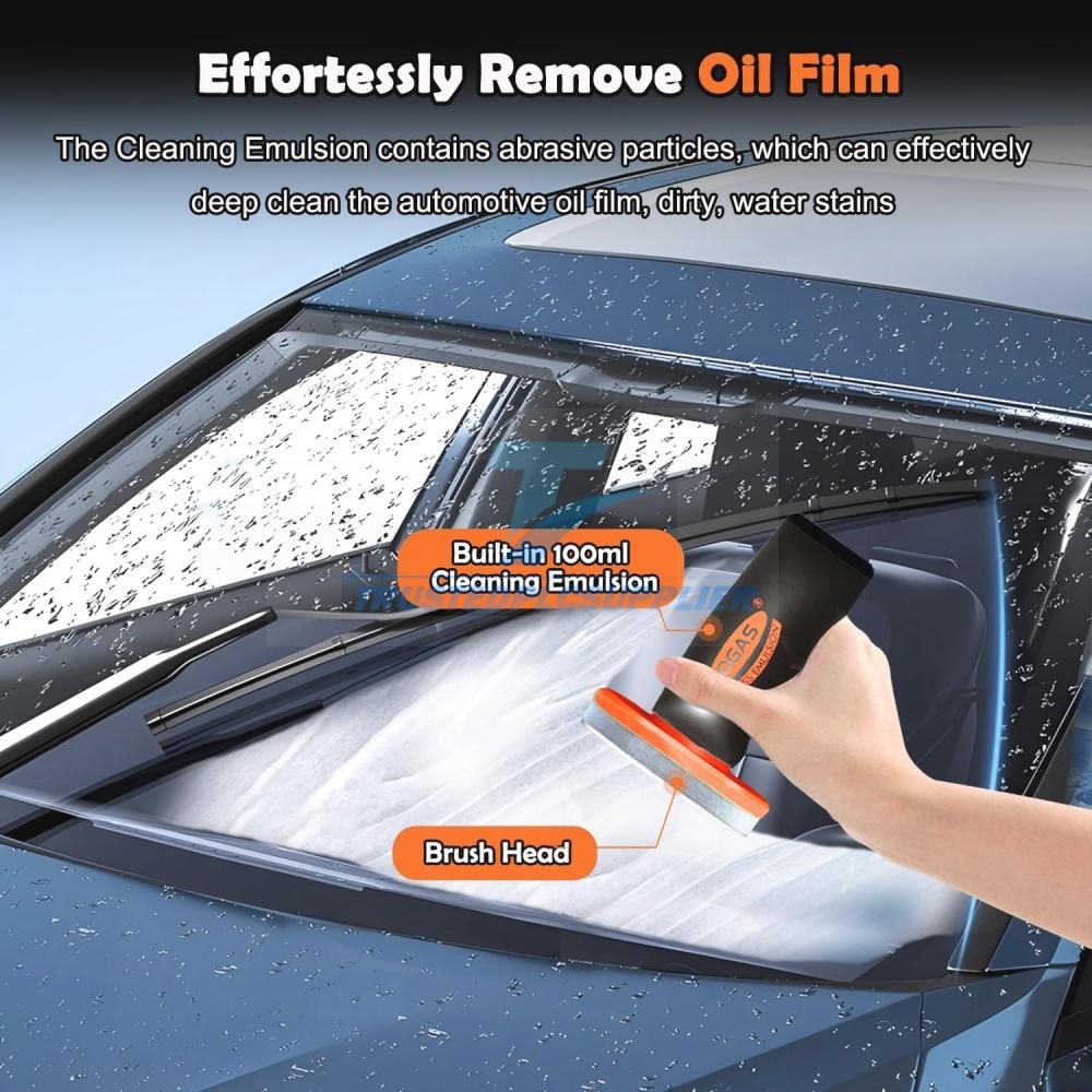 5PCS Glass Guard & Emulsion Cleaner – Oil Film Remover Lotion for Glass Surfac