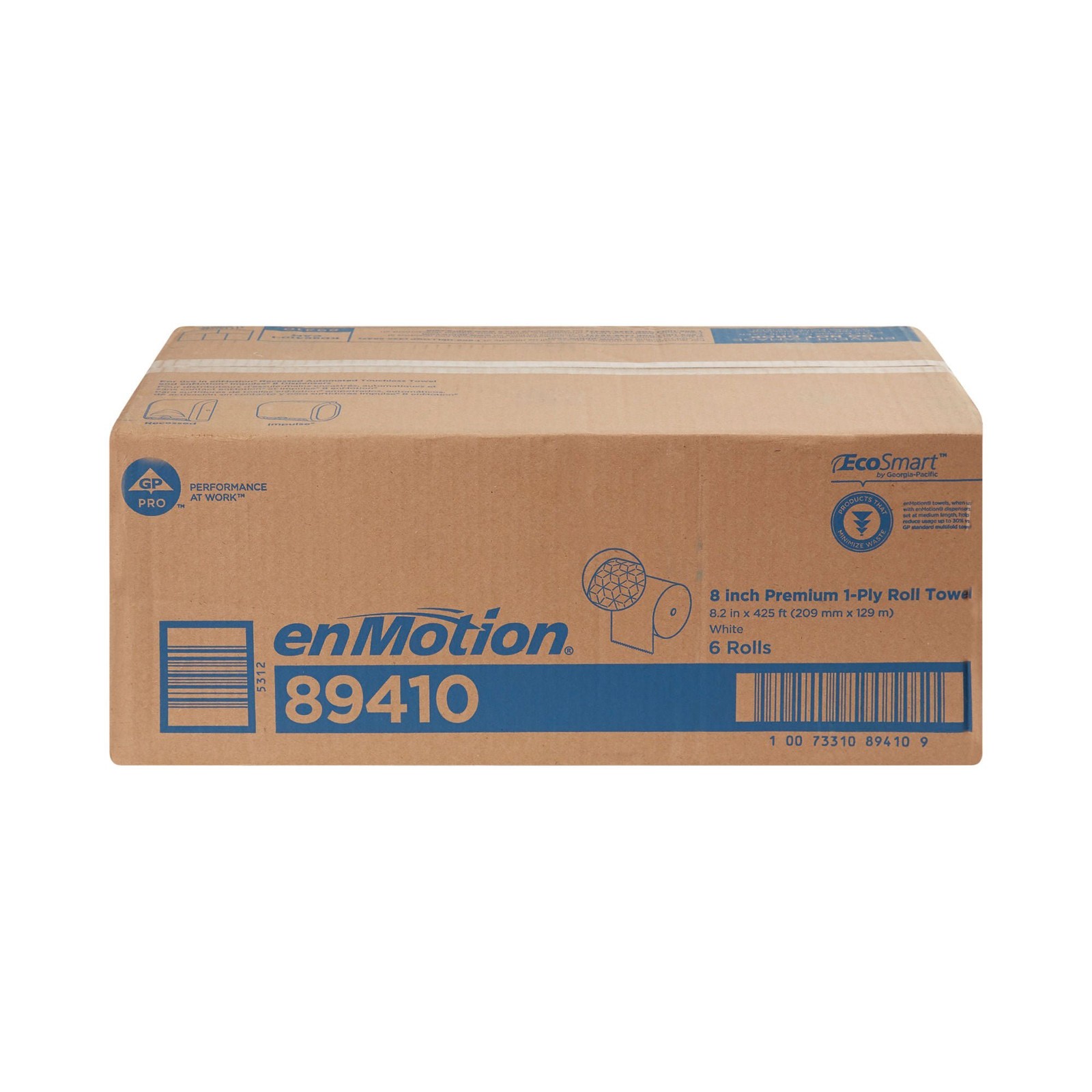 enMotion Premium Touchless Paper Towel Roll 8-1/5″ X 425′ White – 6 Rolls