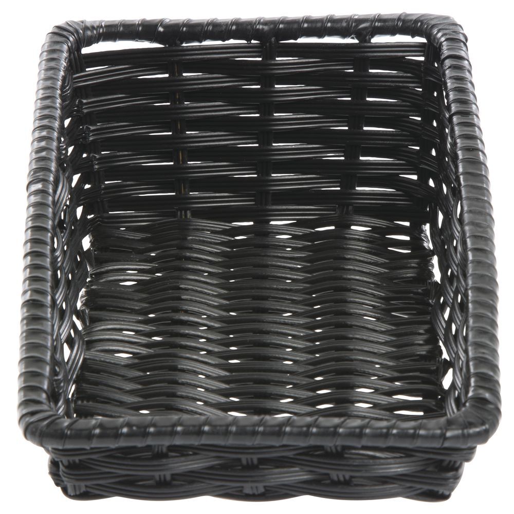 HUBERT® Black Storage Basket Tapered – 7 1/2″L x 14″D x 1 1/2″ to 4″H