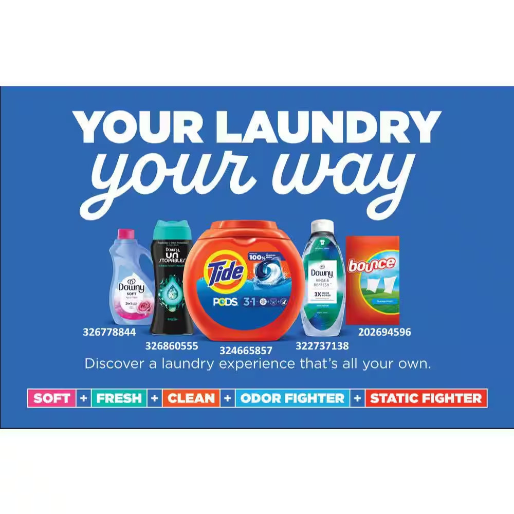 4 in 1 Ultra Oxi Laundry Detergent Pods, 57-Count
