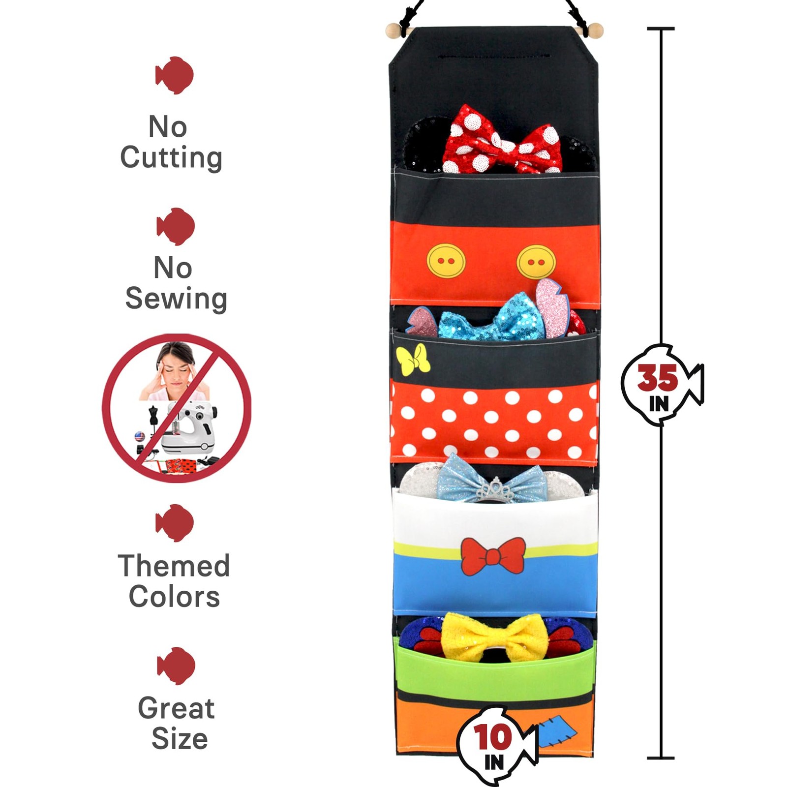 4 Pocket Canvas Fish Extender – 10 Inch Width, Portable, Easily Customize, Ha…