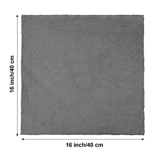 Pcs Microfiber Car Towels, 500 GSM Edgeless Plush | lint 16 x 16 Inch 30 Gray