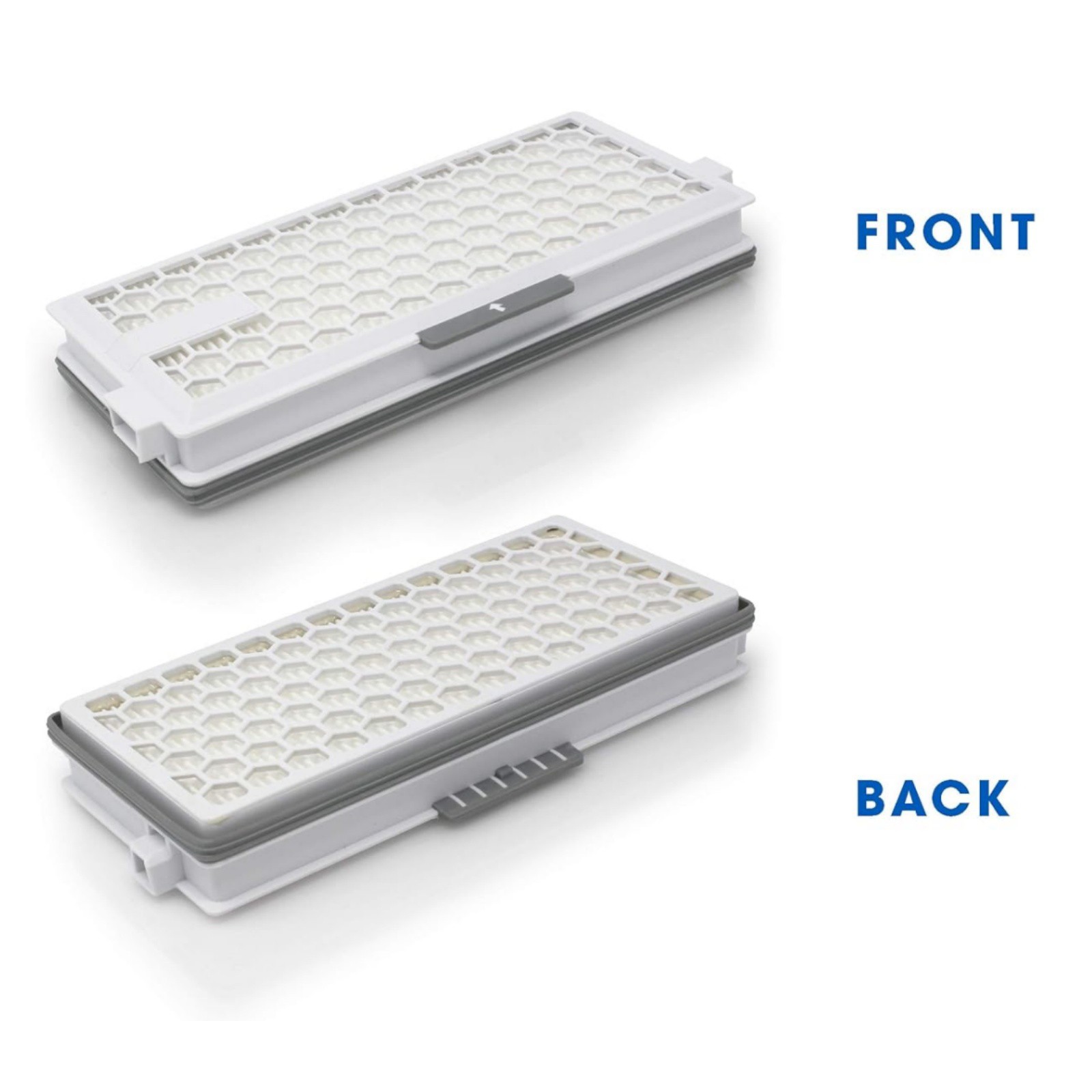 2* HEPA Replacement Filters For Miele AirClean Complete C3, Compact C2;