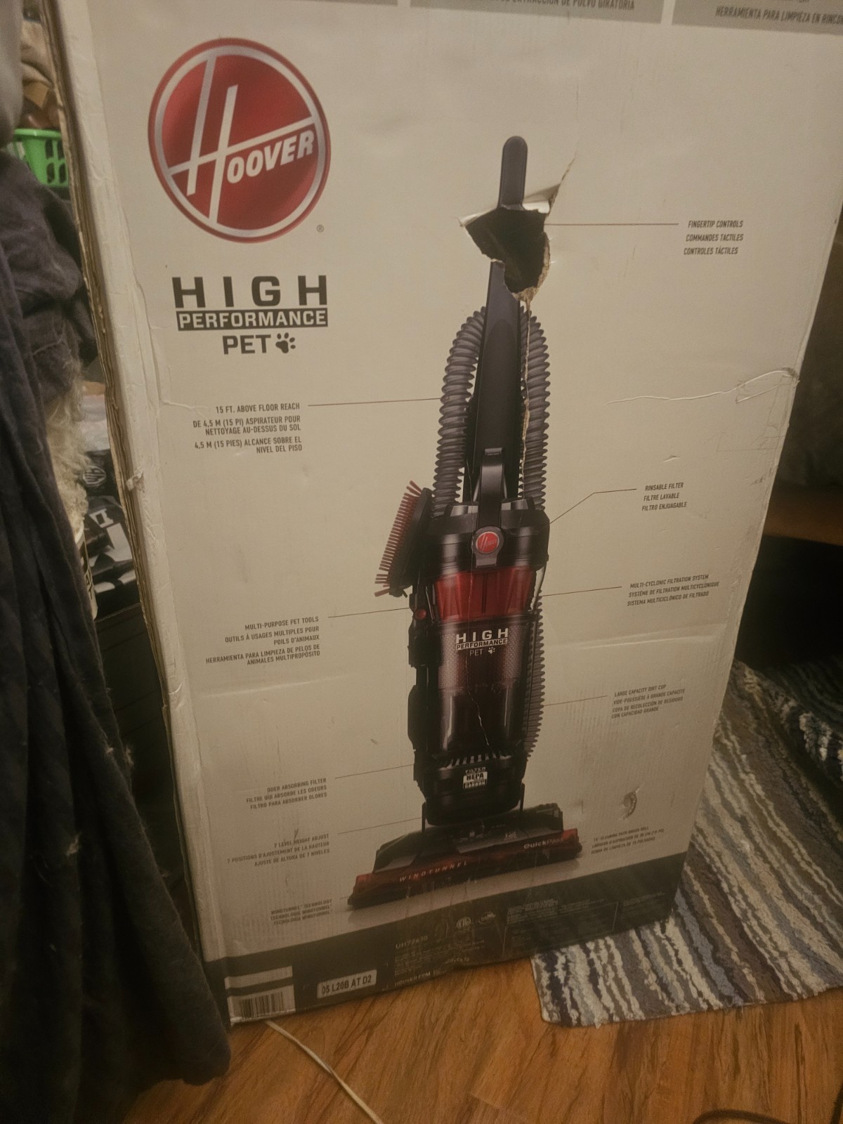 Hoover UH72630 Red Upright Vaccum Cleaner