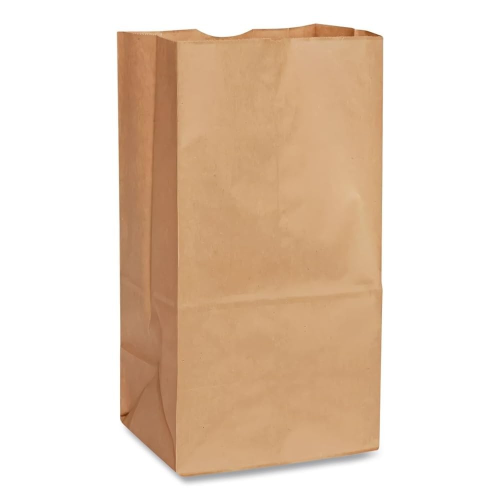 General GK8500#8 Paper Grocery Bag, 35lb Kraft, 1 Count (Pack of 1), Brown