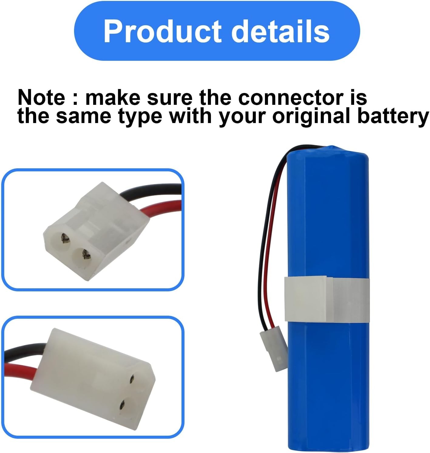 5200mAh Battery Replacement for ROEMO D093 4S2P Robot Vacuum Cleaner with Tools