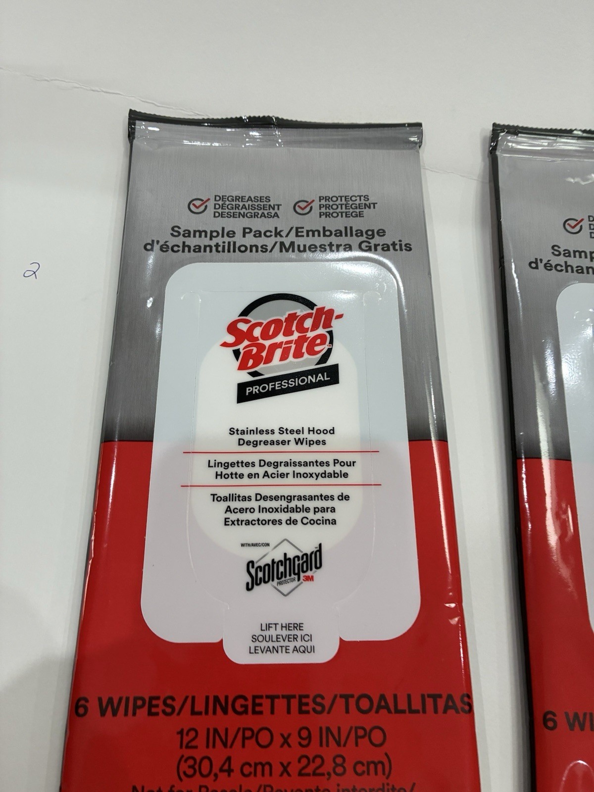 2 Yes Two Scotch Brite Professional Stainless Steel Hood Wipes Sealed Fastship