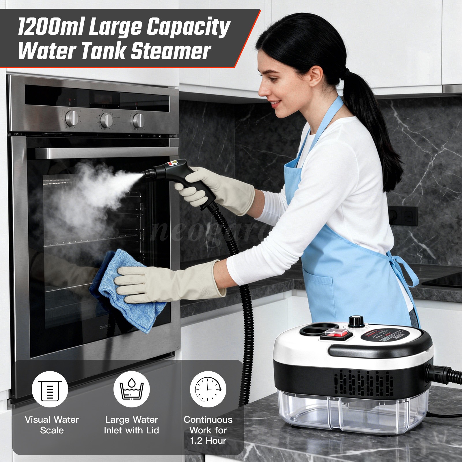 2500W Handheld Steam Cleaner High Pressure Household Car Steam Cleaning Machine