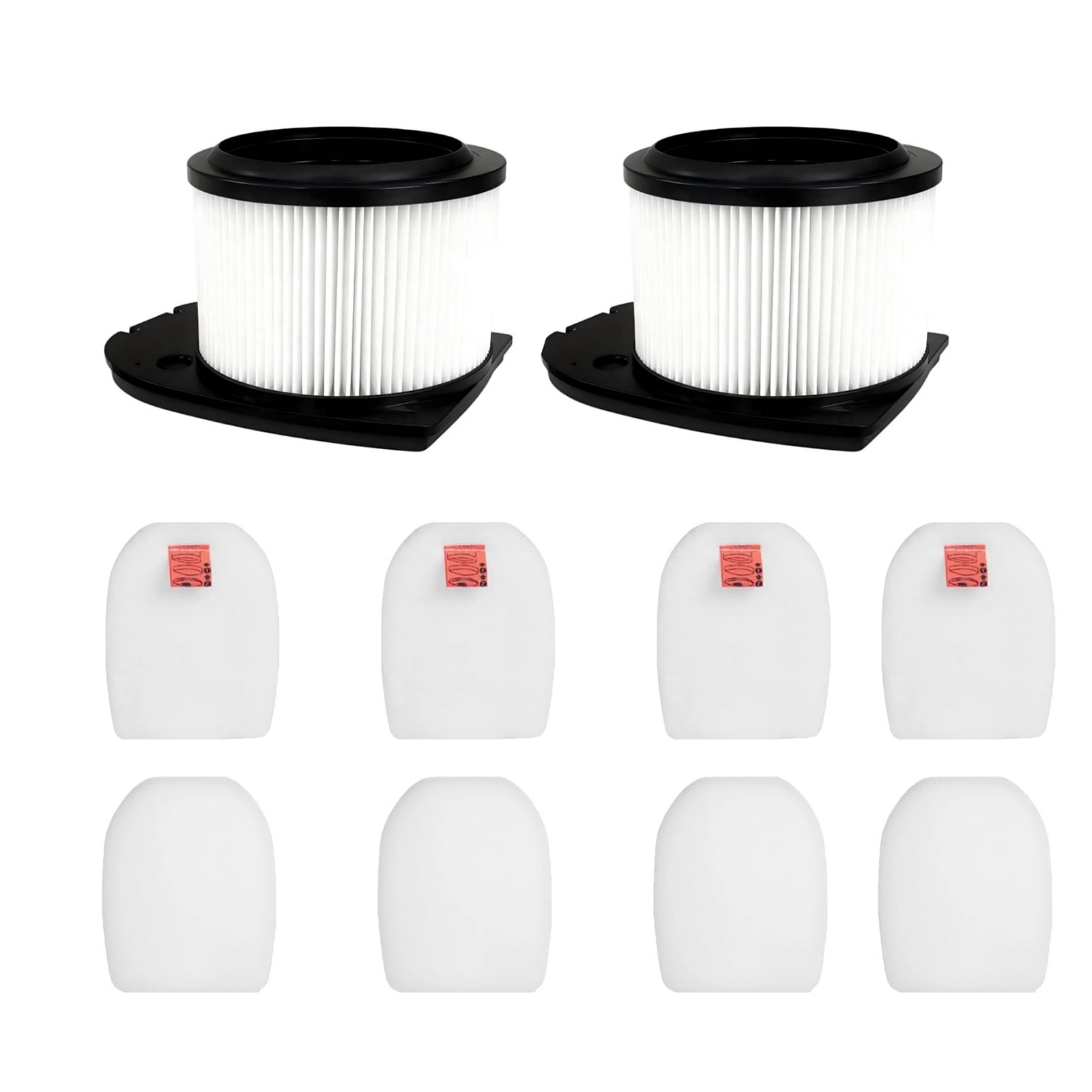 2 Pack HEPA Felt Foam Filter Set For Shark IZ862H IZ400 Stratos Vacuum Cleaner
