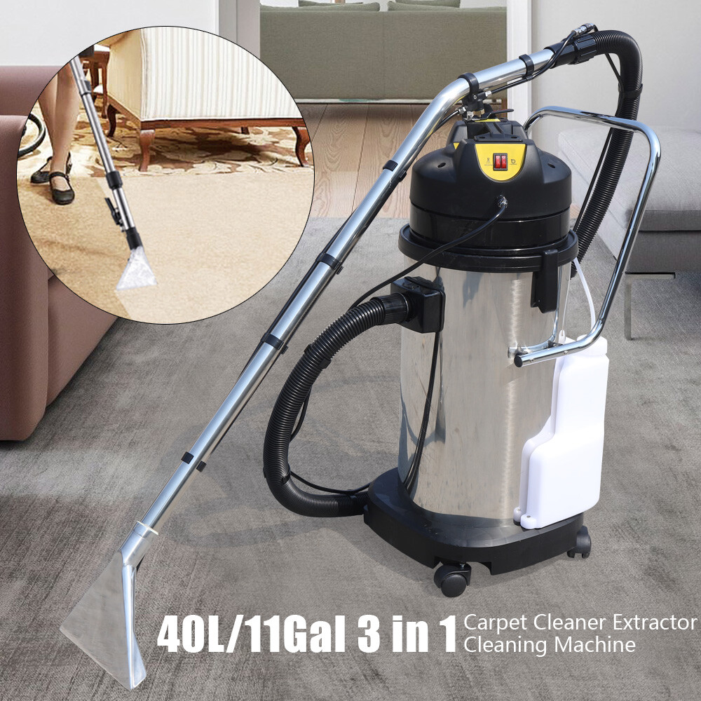 3in1 40L Commercial Carpet Cleaning Machine, Vacuum Cleaner Extractor New