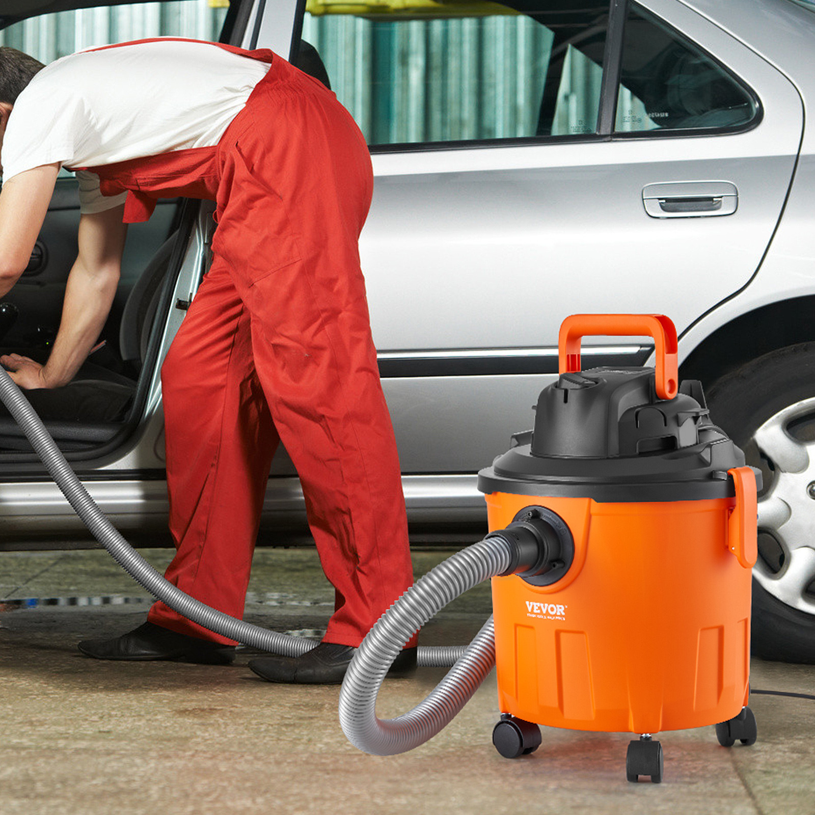 VEVOR Wet/Dry Shop Vacuum 5 Gallon 6-HP with Accessories 2-in-1 Crevice Nozzle