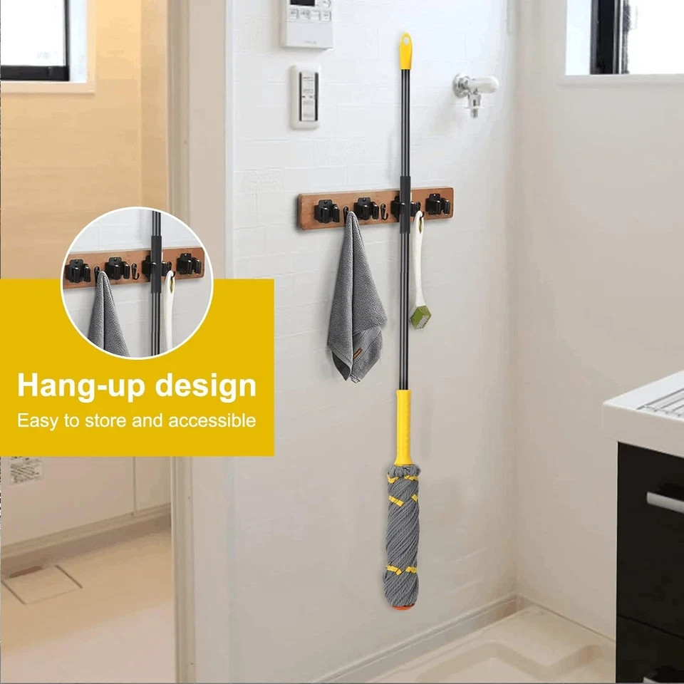 Self Wringing Twist Mop Wet for Floor Cleaning with 57″Long Handle Heavy Duty