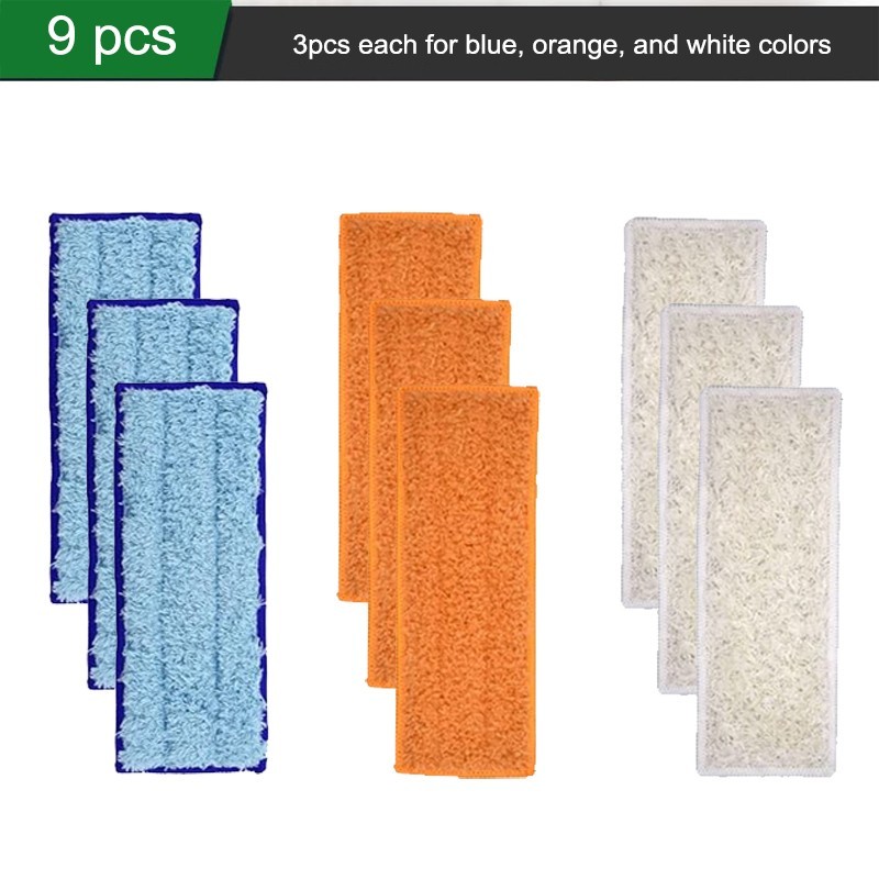Mop Pads for iRobot Braava Jet 200 Series 240 241 Robot Mops, 3 Wet 3 Dry 3 Wet