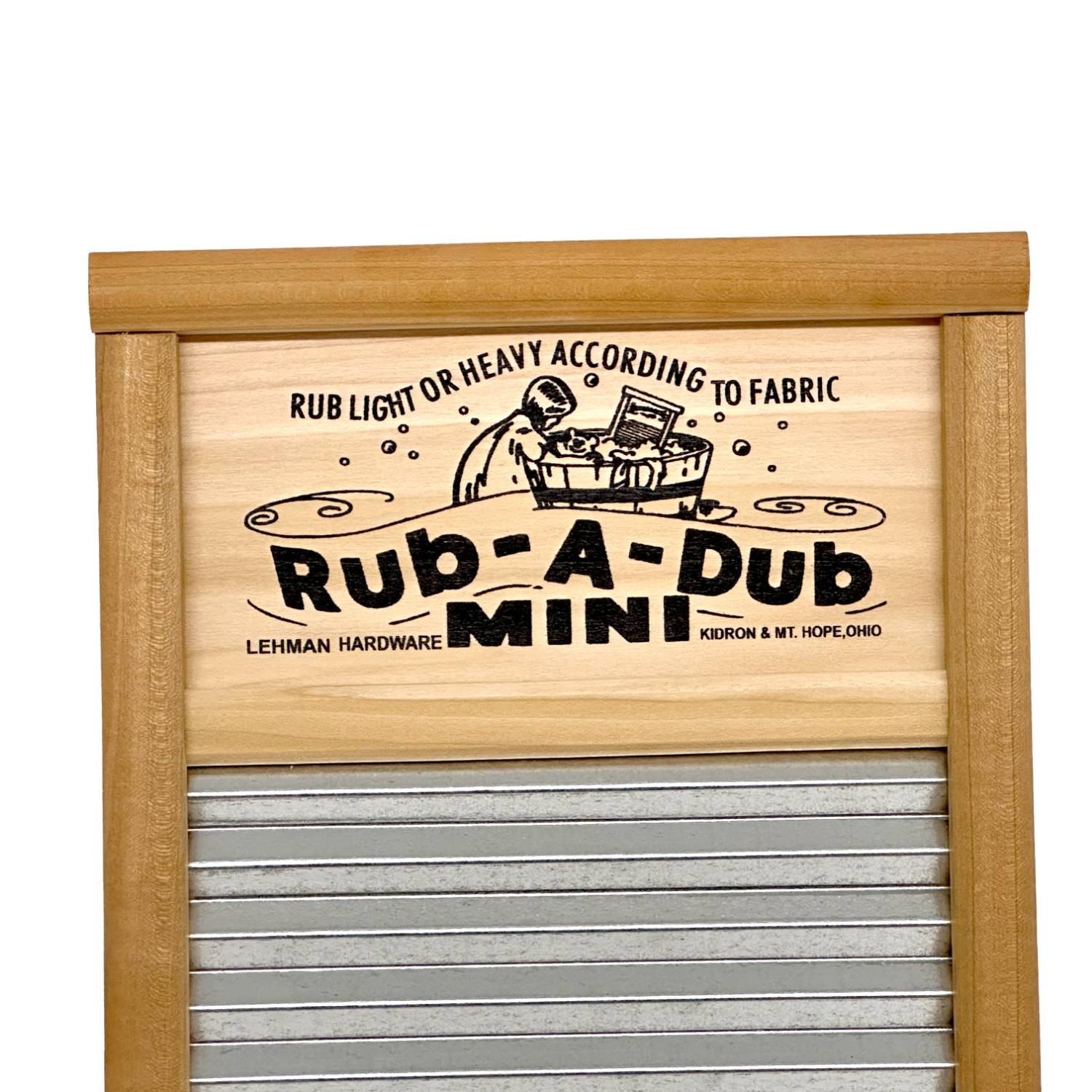 Lehman’s Small Galvanized Manual Washboard, Rub-A-Dub, V Crimp, 18 x 8.5 in
