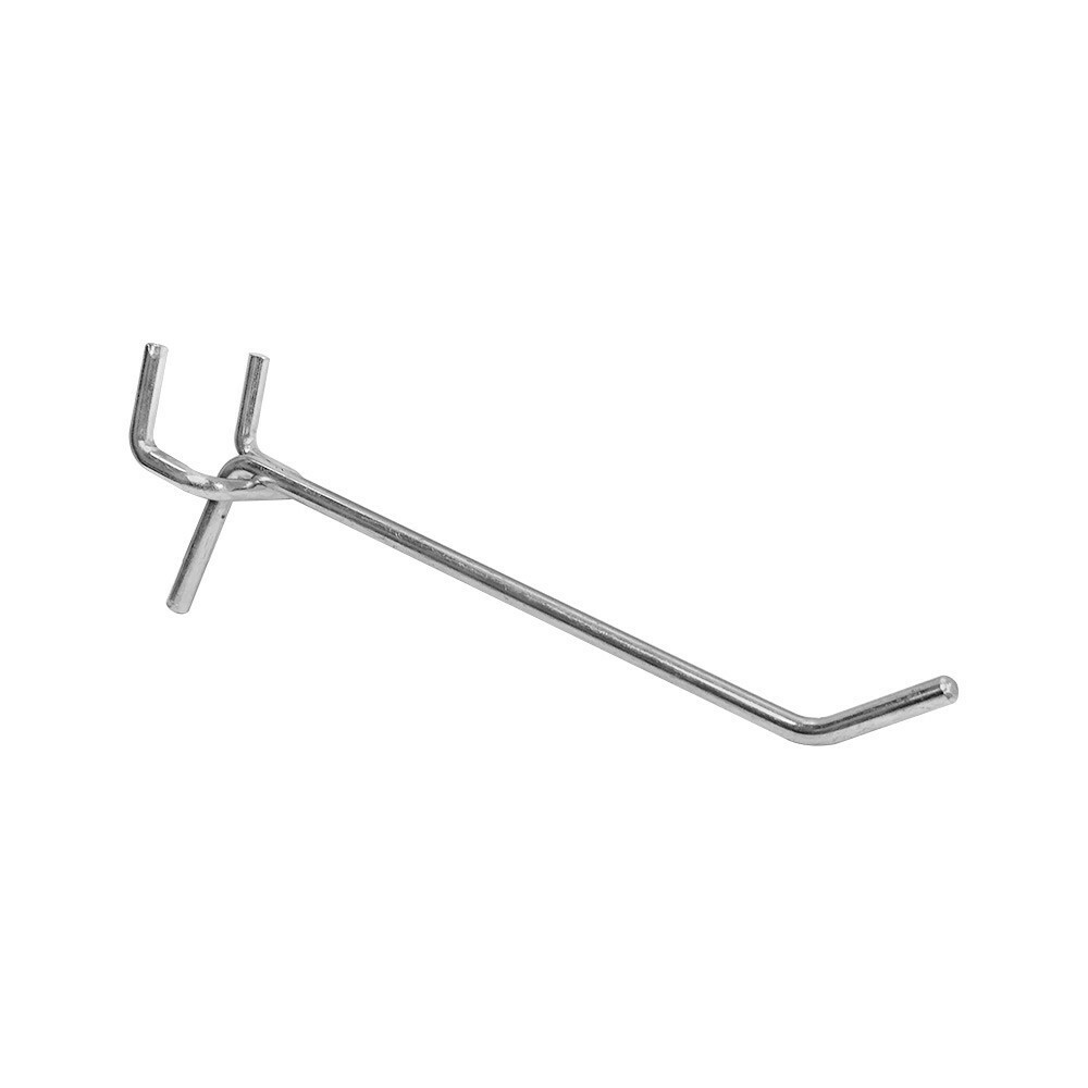 2″,4″,6″,8″ Long Peg Board Shelving Hooks 1/8″ Thick Zinc Steel-PACK 20,PACK 100