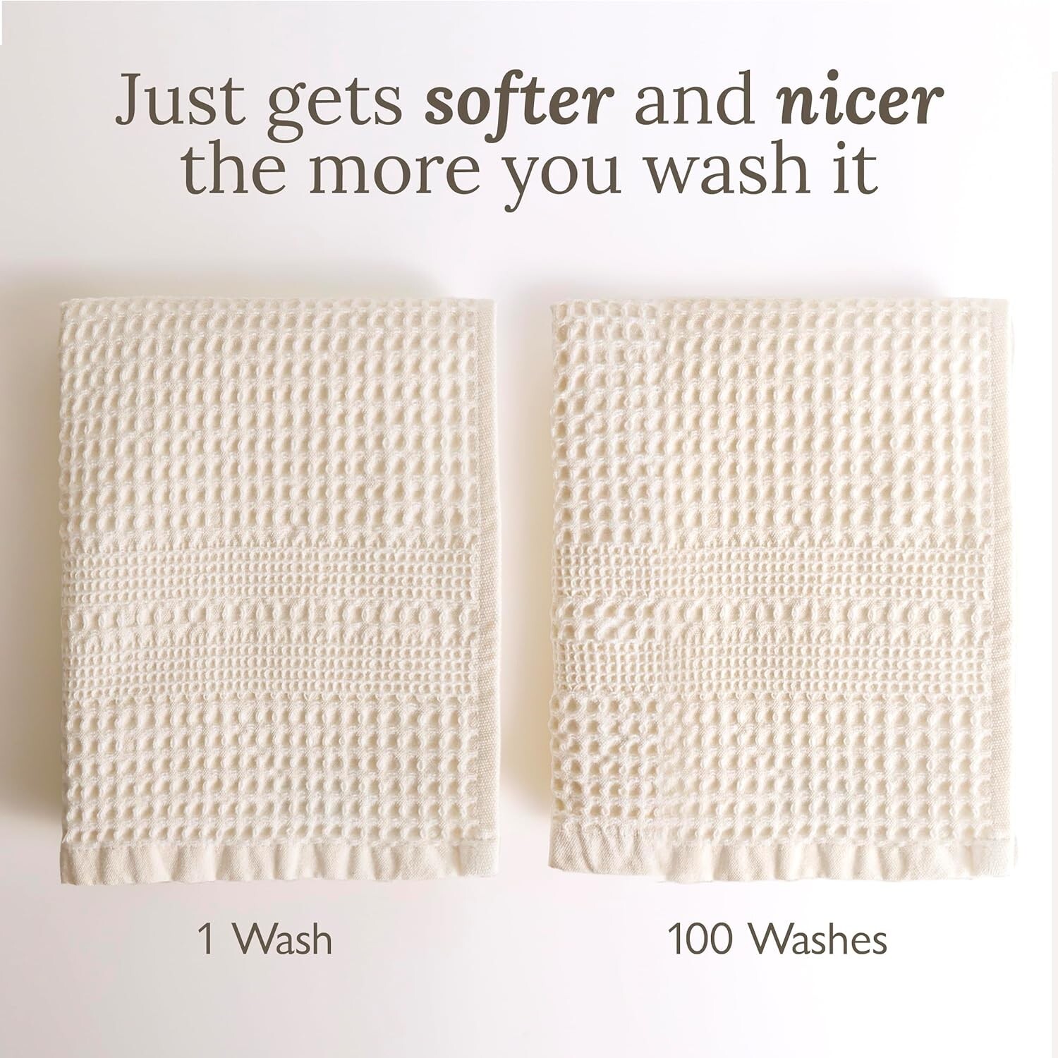 Waffle Towels Quick Dry Lint Free Thin, 2 Pack Bath Sheets 40×80 Oversized Ex…