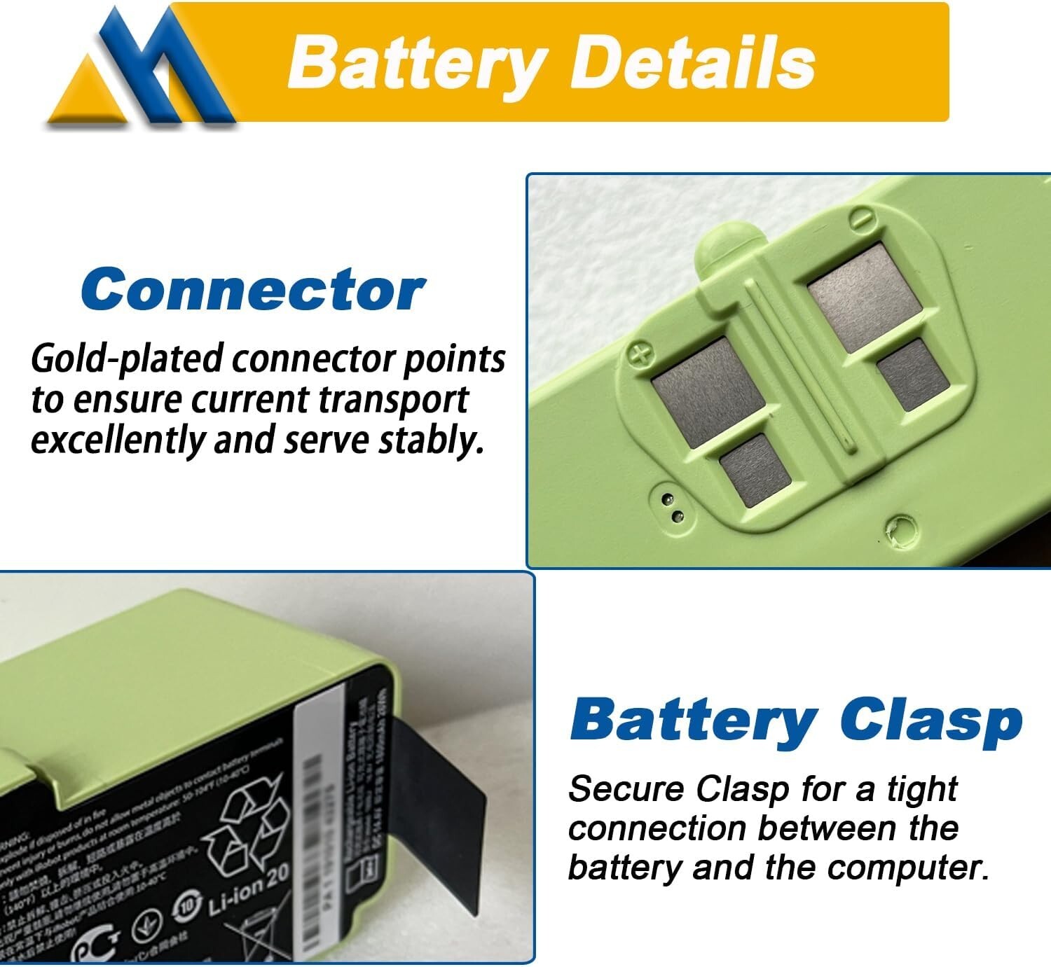 36Wh REPLACEMENT BATTERY FOR iRobot Roomba 960 860 895 890 860 695 680 690 675