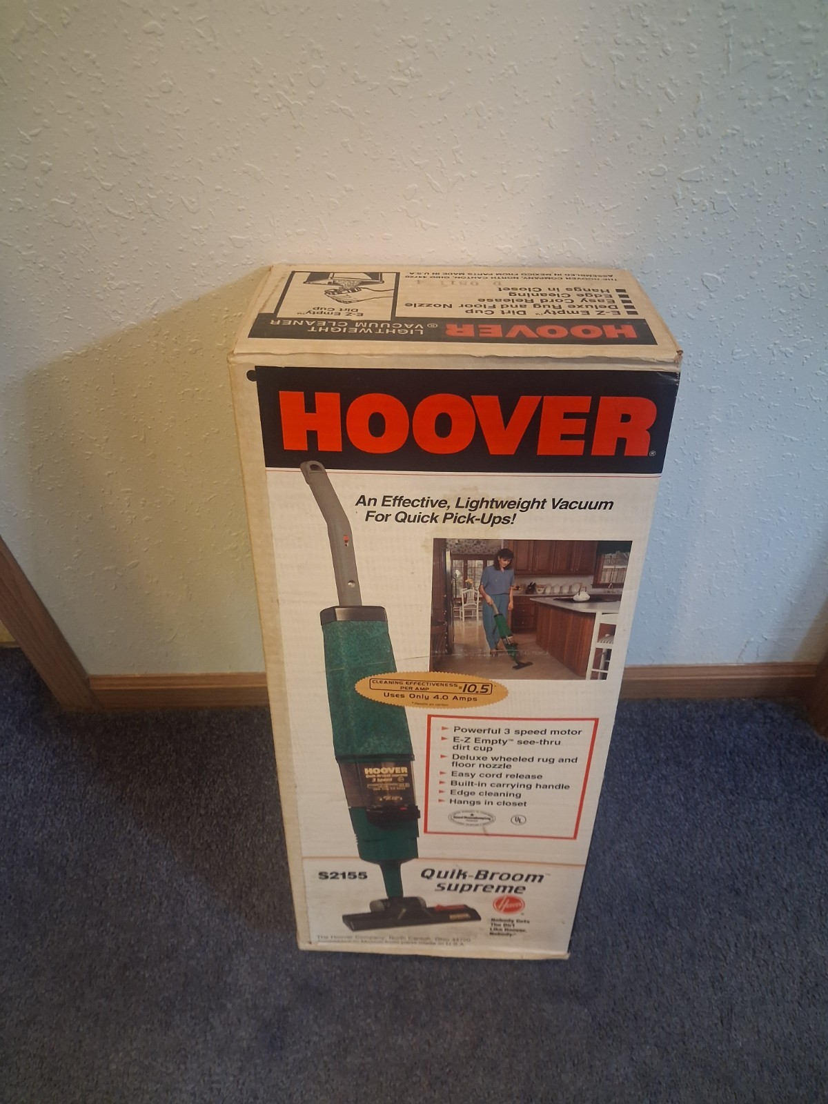 Vintage NOS Hoover Quik Broom Supreme S2155 NIB