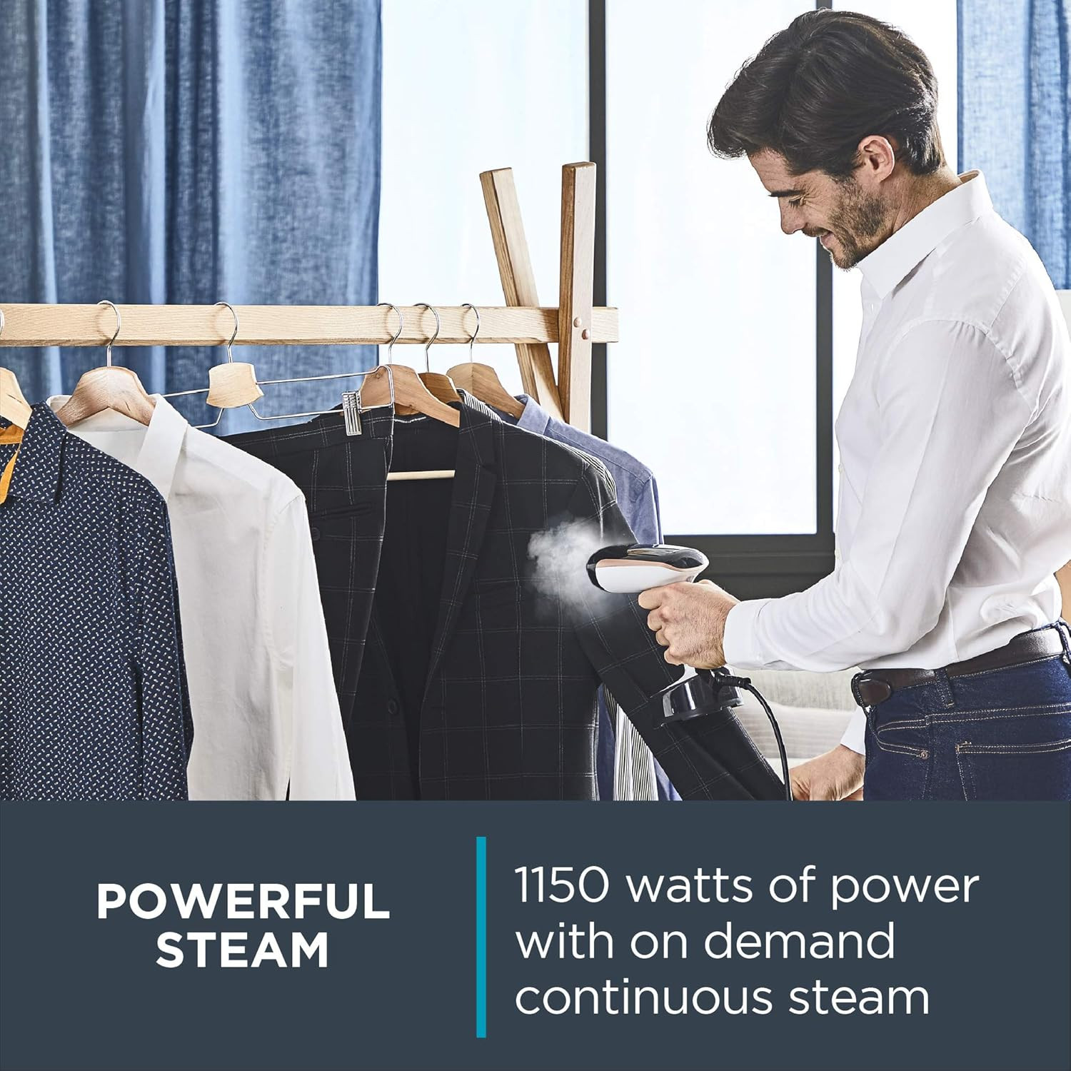 , Steamer for Clothes, Access Steam Handheld Steamer, 15 Second Heatup, 4 Ounce