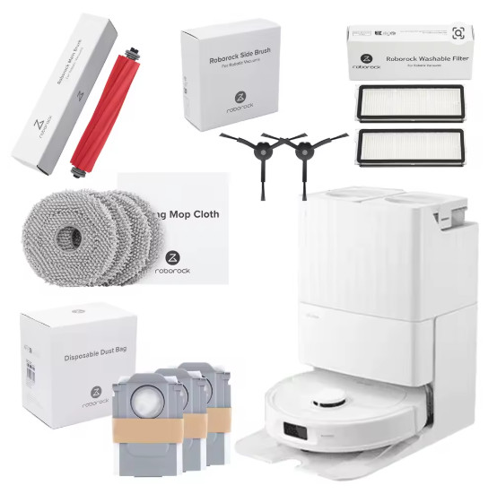 Roborock Qrevo MaxV vacuum cleaner, FlexiBram and spare parts for vacuum cleane