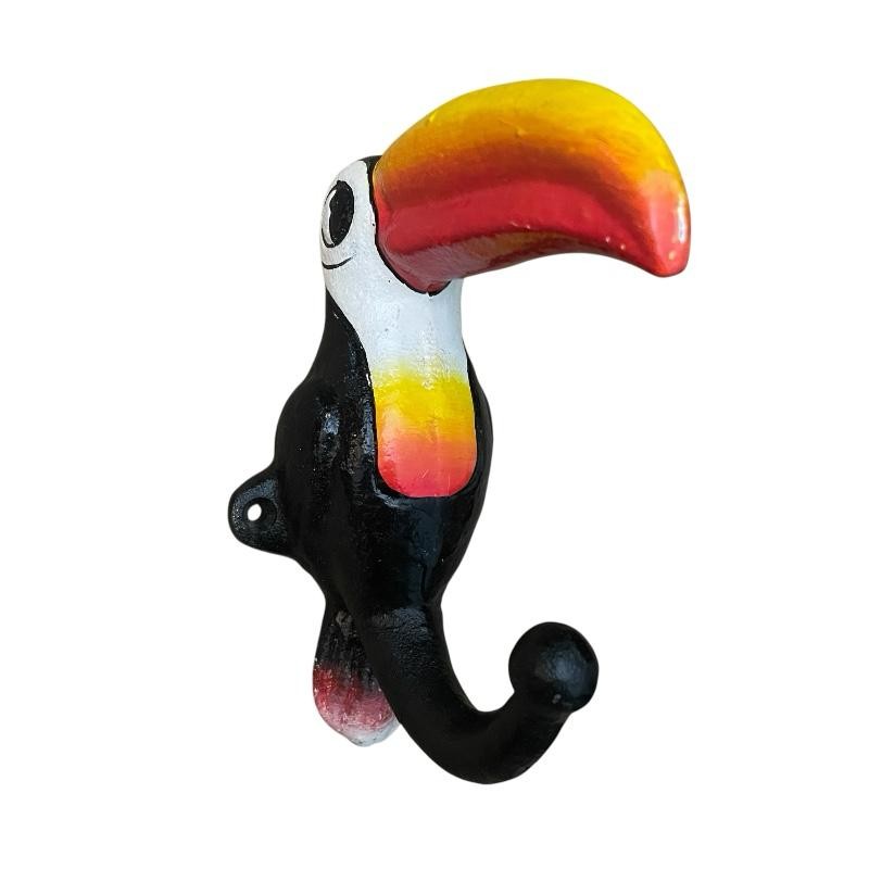 Cast Iron Toucan Bird Hook 15cm – Home Decor for Coat Keys & Bags