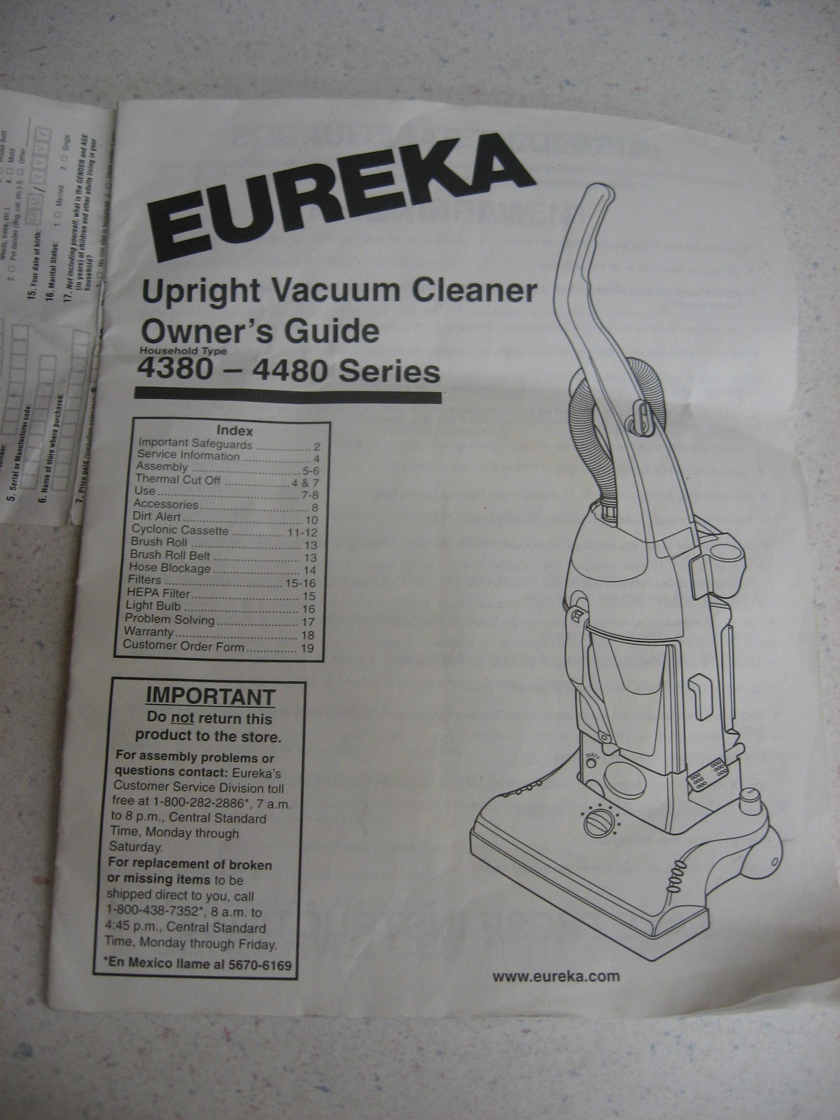 Parts for Eureka Whirlwind 4380-4480, Bissell Powerforce ,10 options-YOUR CHOICE