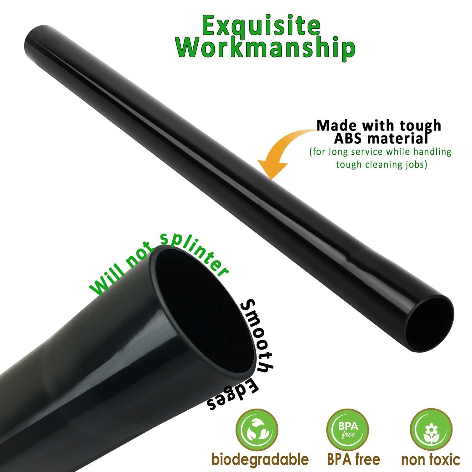 3 Plastic Wands Tubes Pipes for Eureka Canister & Upright Vacuum using 1-1/4″