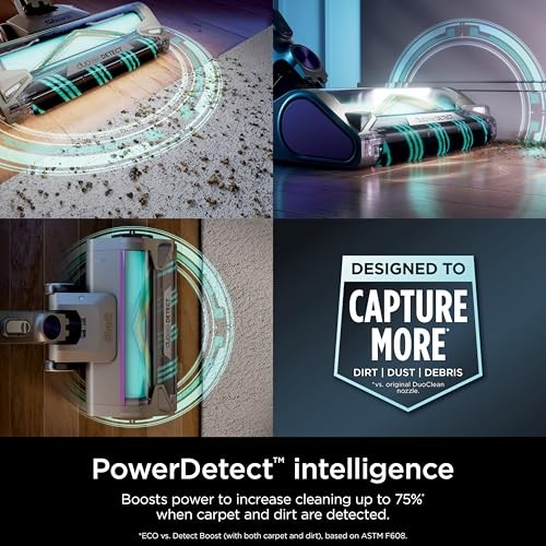SHARK POWERDETECT CORDLESS STICK VACUUM HEPA FILTRATION 70-MINUTE RUNTIME