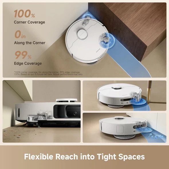 DREAME L40 Ultra Gen 2 Robot Vacuum 25kPa Suction – White – Open Box Condition