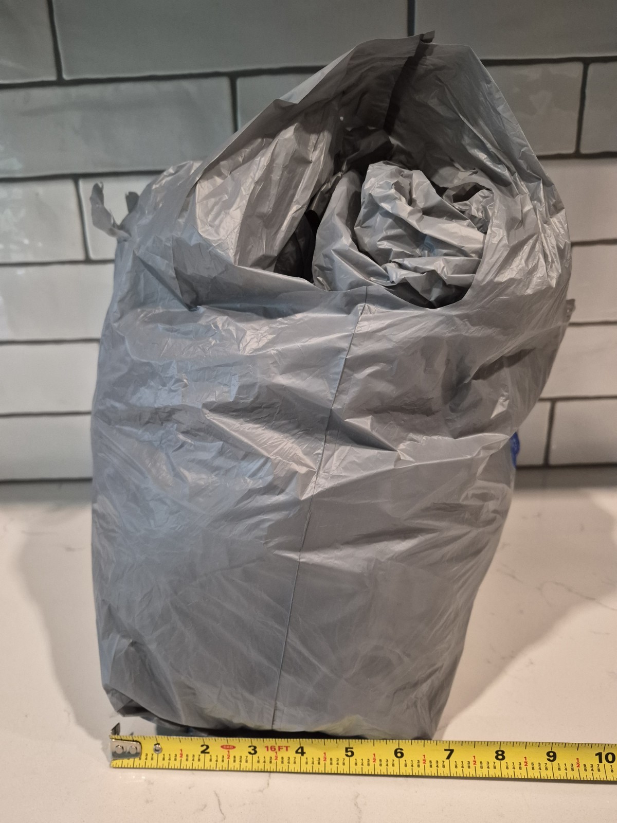 35 Walmart Plastic Grocery Bags Used Once Reusable Shopping Gray Art Craft Trash