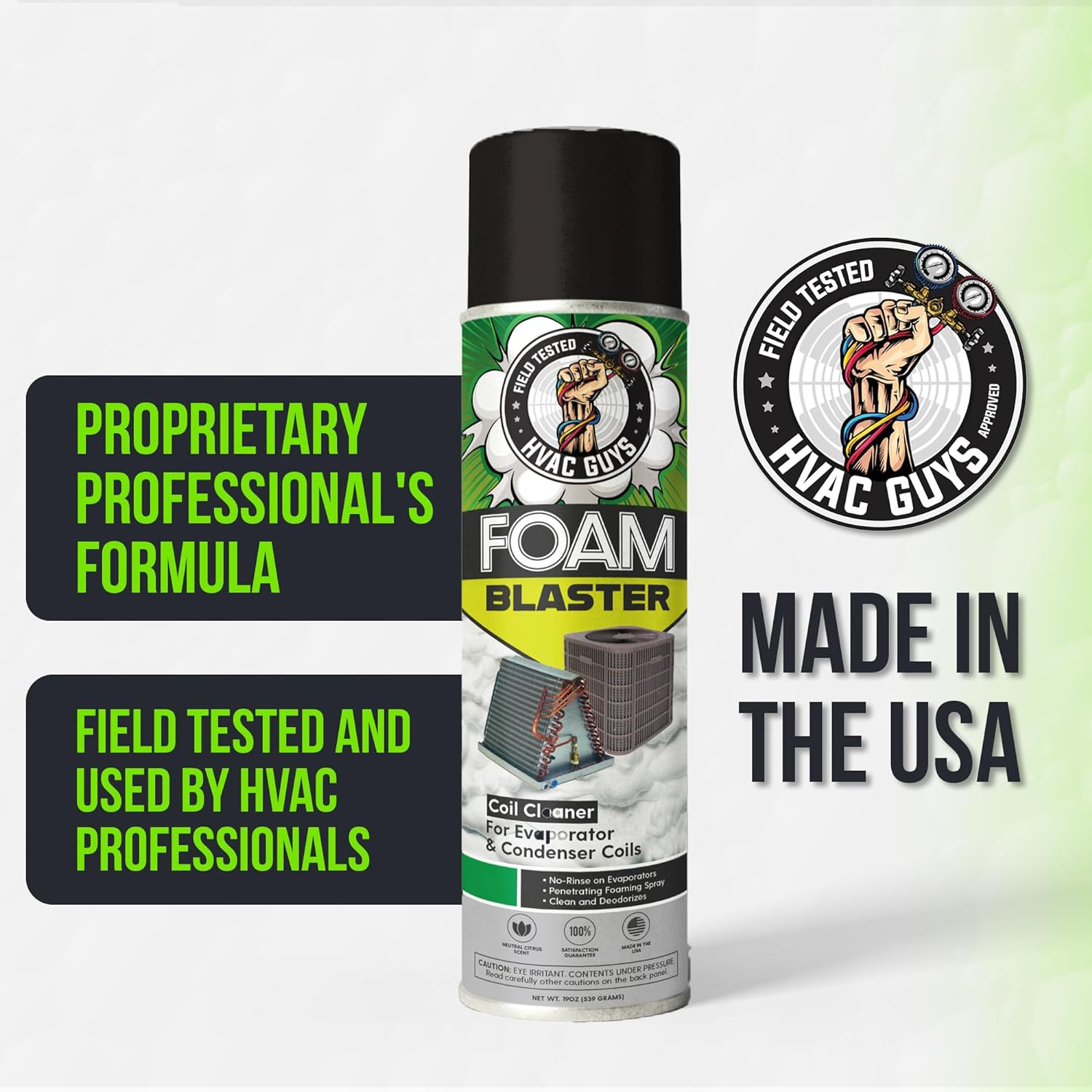 HVAC GUYS Foam Blaster Air Conditioner Cleaner 6-Pack – AC Coil Cleaner Foaming