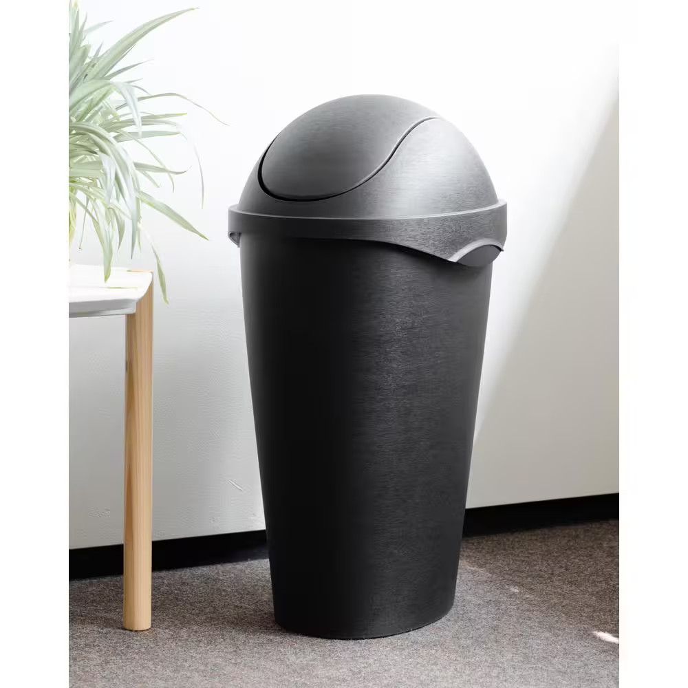 Swinger 12 Gal. Plastic Waste Basket
