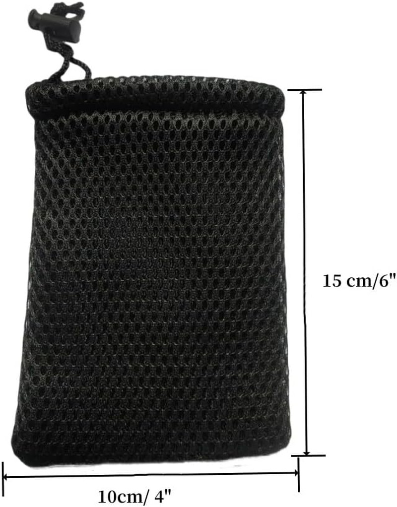 Nylon Mesh Drawstring Bag, 6″ X 4″ Small Storage Pouch String Bags for Mini Stuf