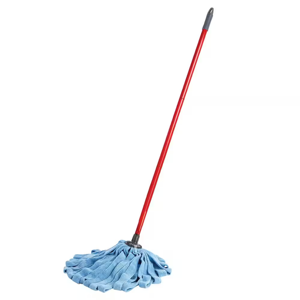 O-Cedar Wet Cloth Mop Washable Absorbent Microfiber Carbon Steel Handle (4-Pack)