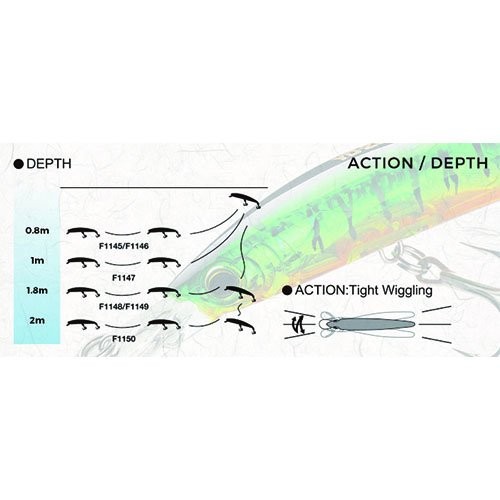 Yo-Zuri Crystal 3D Minnow Sinking Lure, Silver Black, 5-1/4-Inch