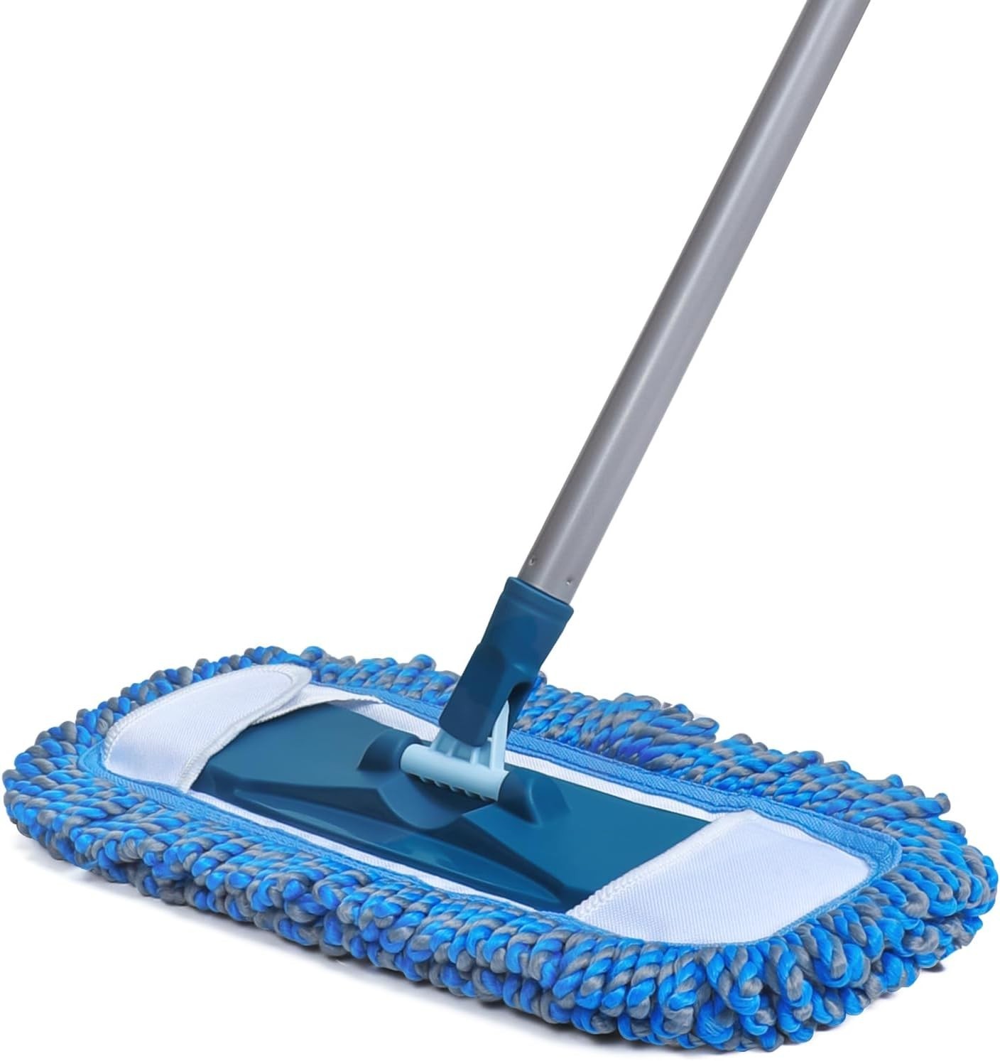 Dust Mop for Hardwood Floors with 57″ Long Handle Wet & Dry Mops for Catching Pe