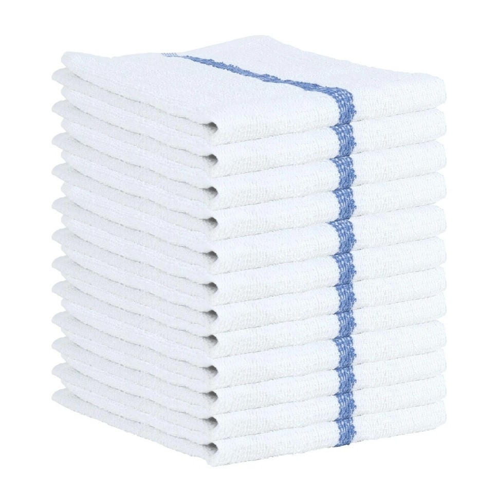 Arkwright Qwick Wick Bar Mop Towels – (Pack of 12) 100% Cotton Quick Dry Dish…