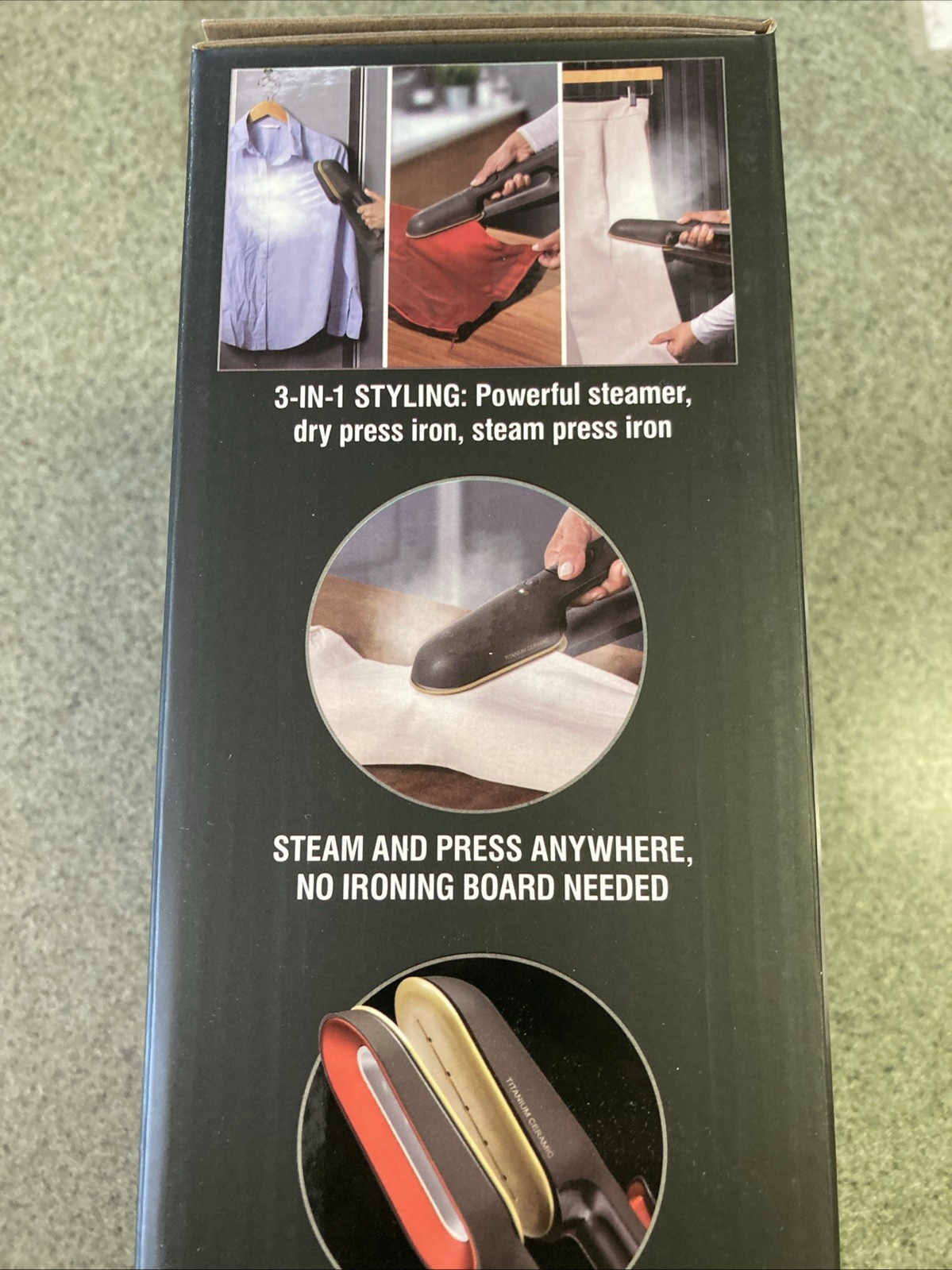 CHI SteamPress 11600 3-in-1 Handheld Garment Steamer 1500 W New