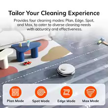 Robot Vacuum & Mop Combo Self-Empty 5000Pa WiFi App Control 180Min Runtime Clean