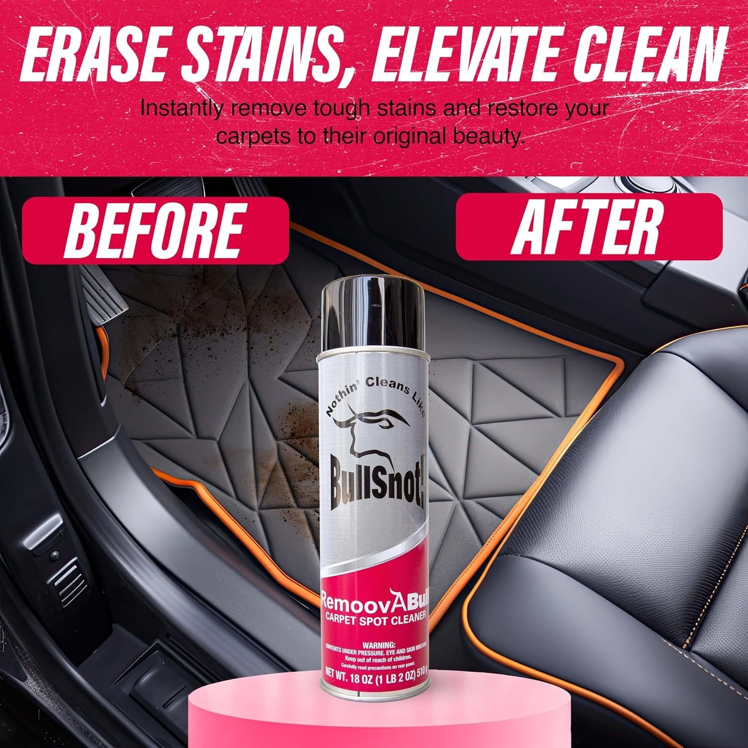 Carpet Spot & Upholstery Stain Remover – Fast Acting, Powerful Cleaner for Oi…