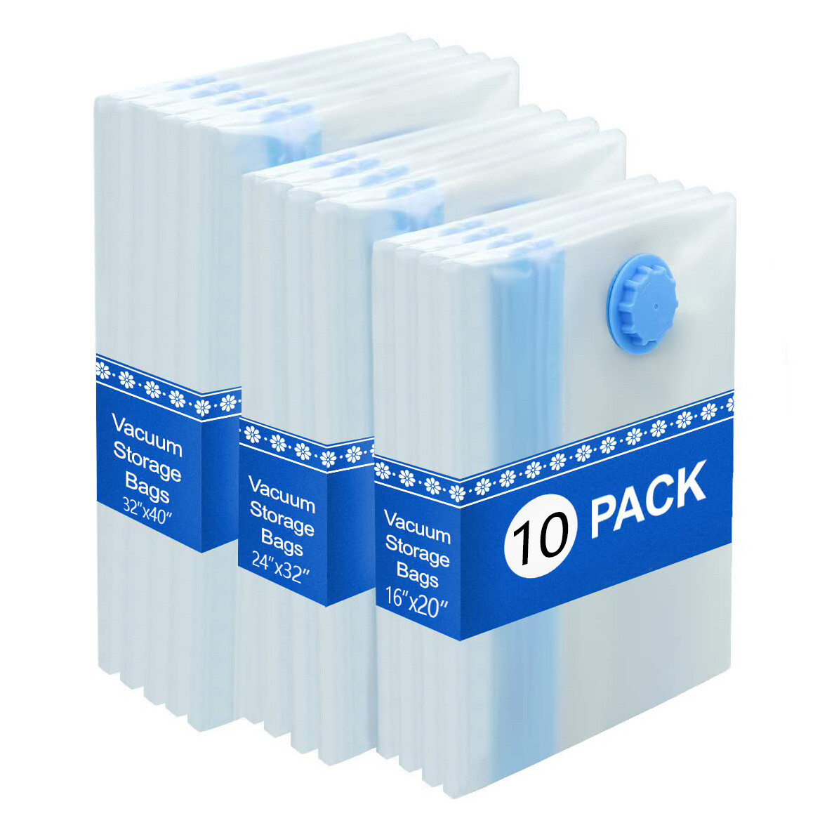 Premium Vacuum Storage Seal Bags for Comforter Blanket Bedding Clothing(1-10pcs)