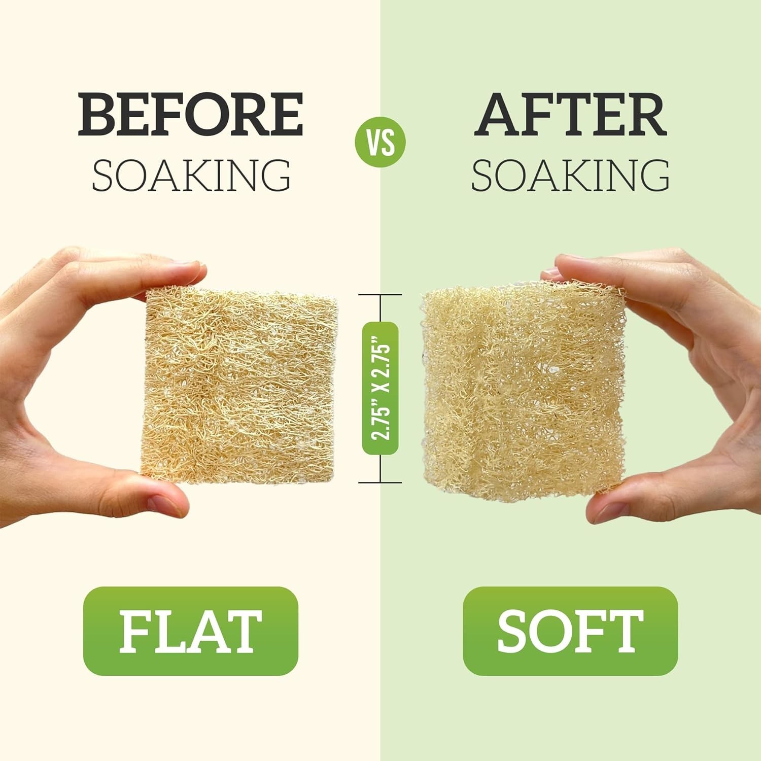 Natural Loofah Dish Sponge Pack 30 Multipurpose Dish Sponges – 100% Biodegrad…