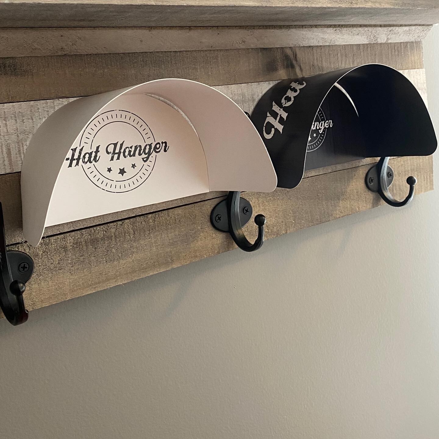 10 Pack Hat Hangers – Removable Tape Mounted – Rack Hook Cap Wall Mount No Nails