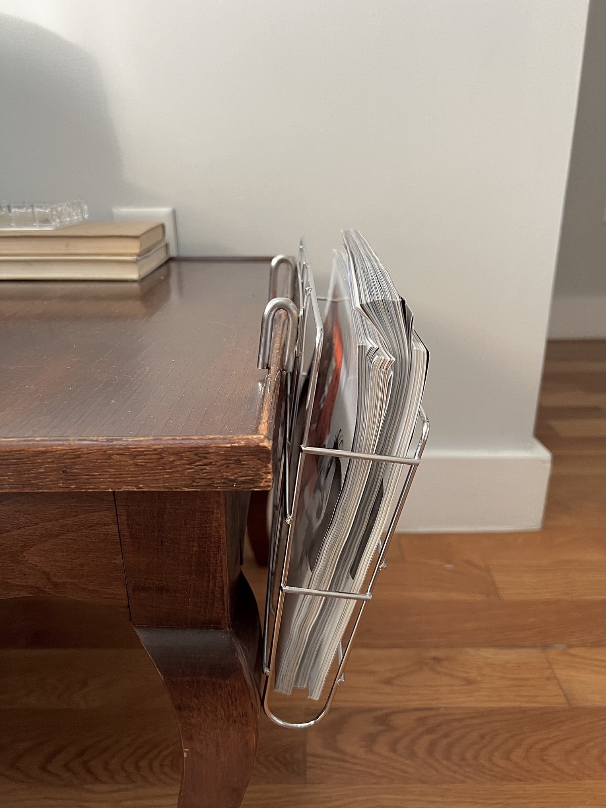 Chrome Wire Magazine Rack
