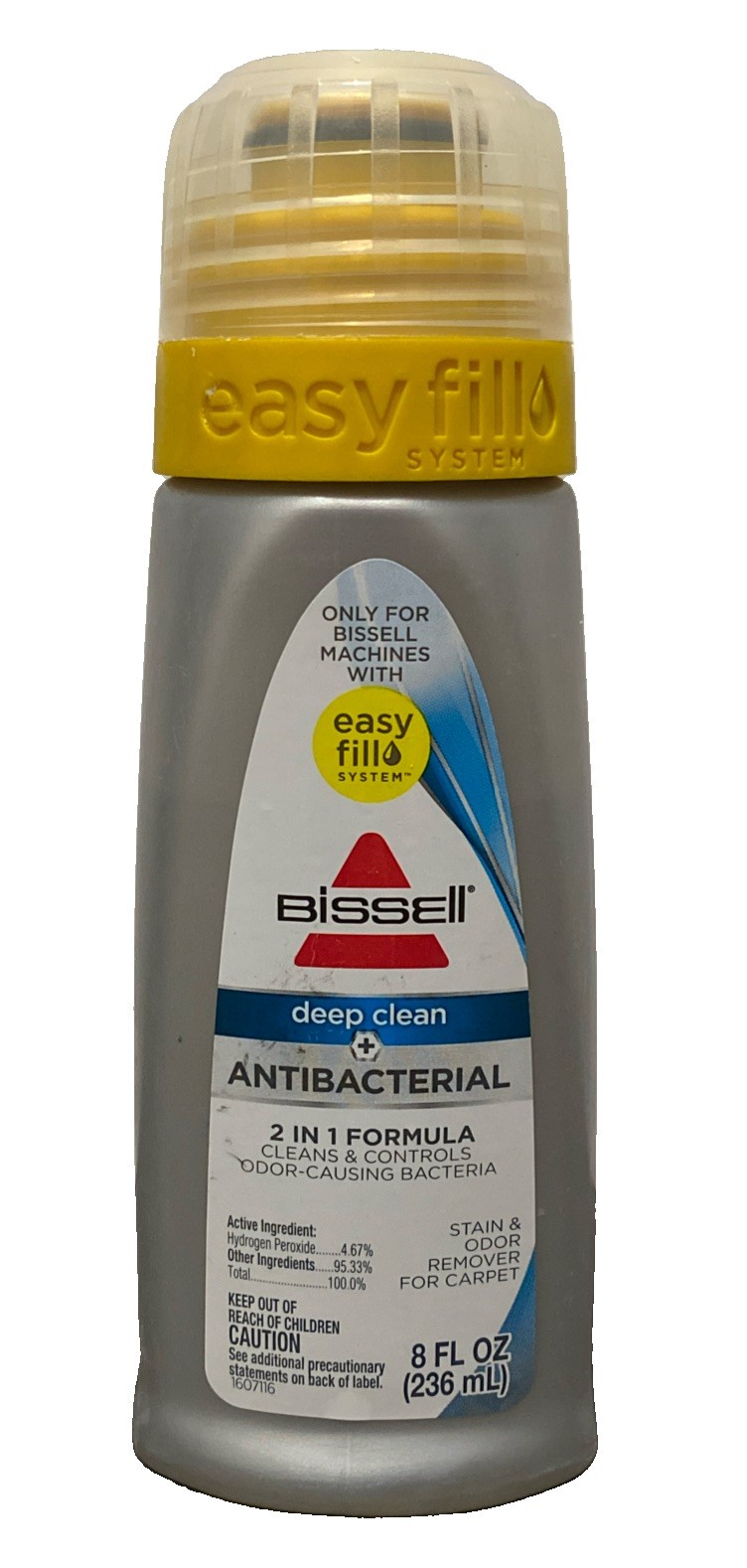 Bissell Deep Clean Antibacterial 2 in 1 Formula Pet Stain Odor Easy Fill 8 fl oz