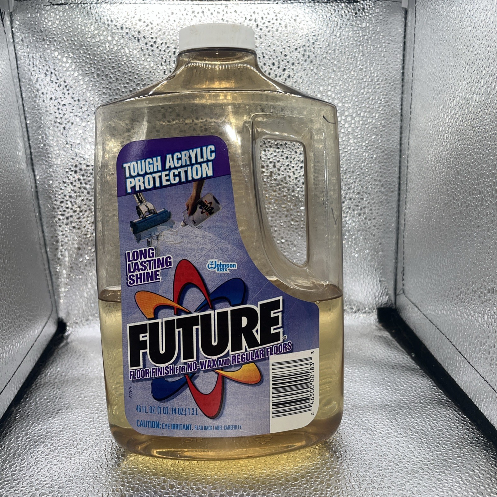 1989 Pledge FUTURE Acrylic Floor Finish No Wax 50% Full 46oz SC Johnson