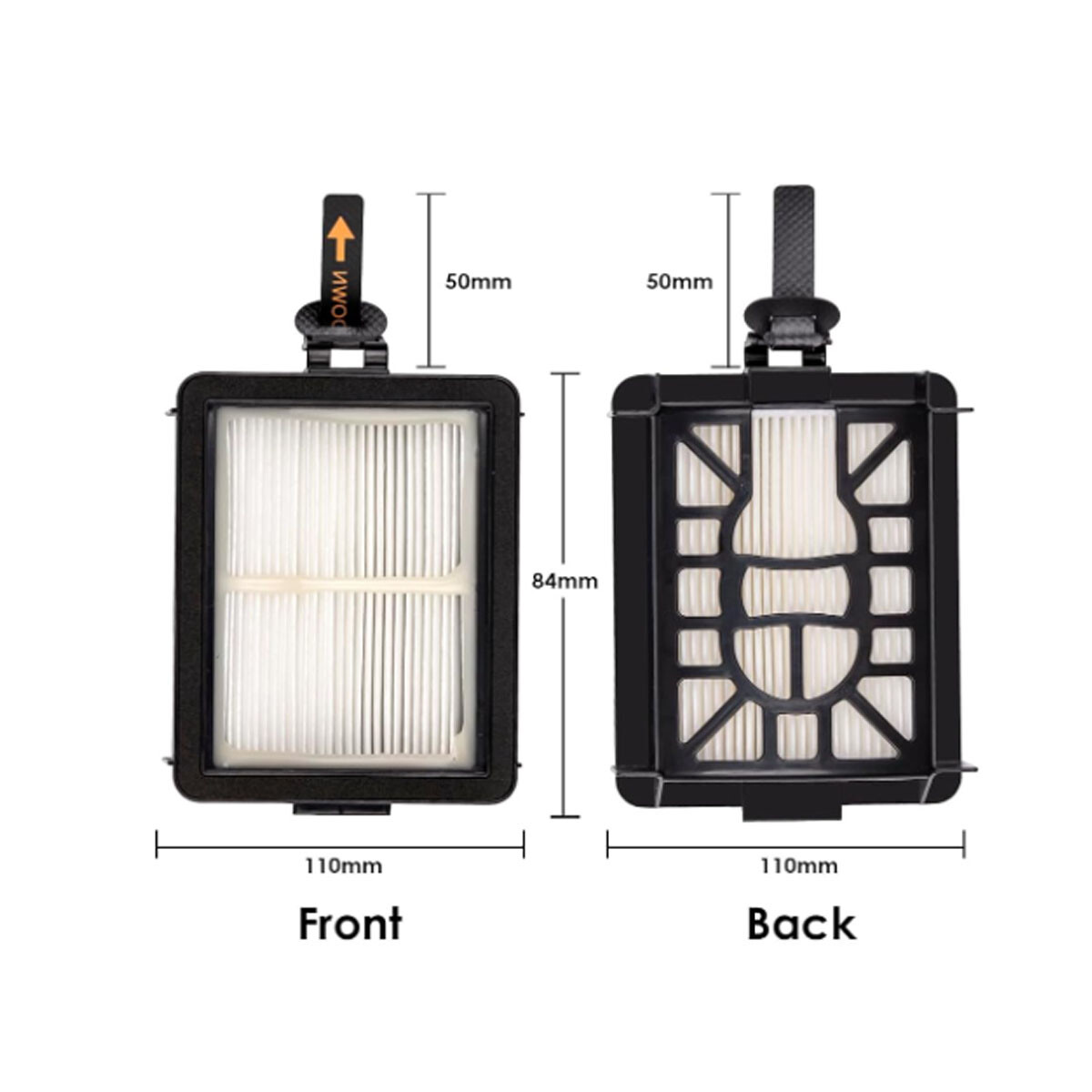 2Pcs Filter Replacement Parts for Shark AI AV2510AOUS AV2511AE RV2610WA AV2610WA
