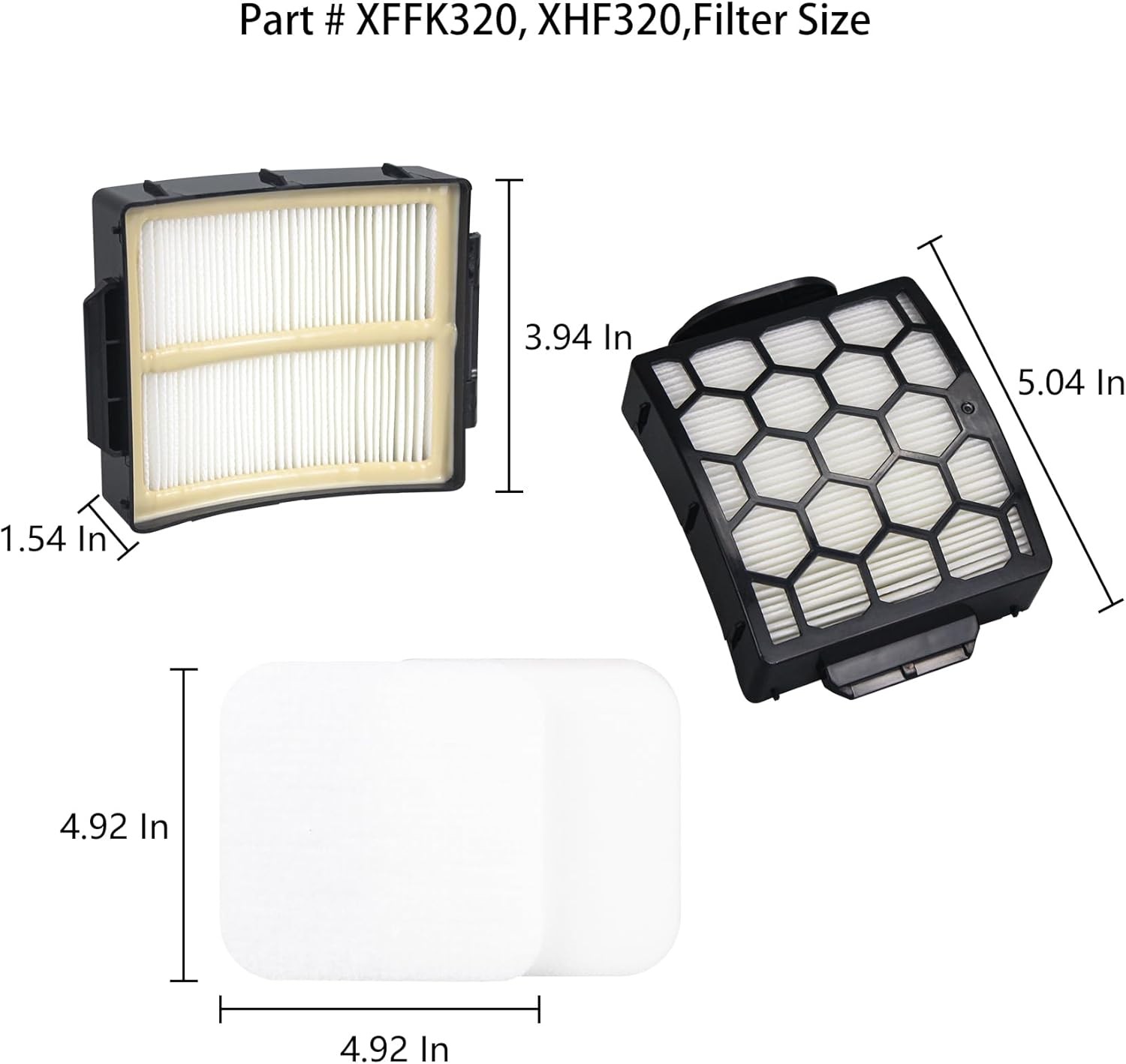 Replacement Filter Compatible with Shark LA802 LA800 LA802C Navigator Lift Away