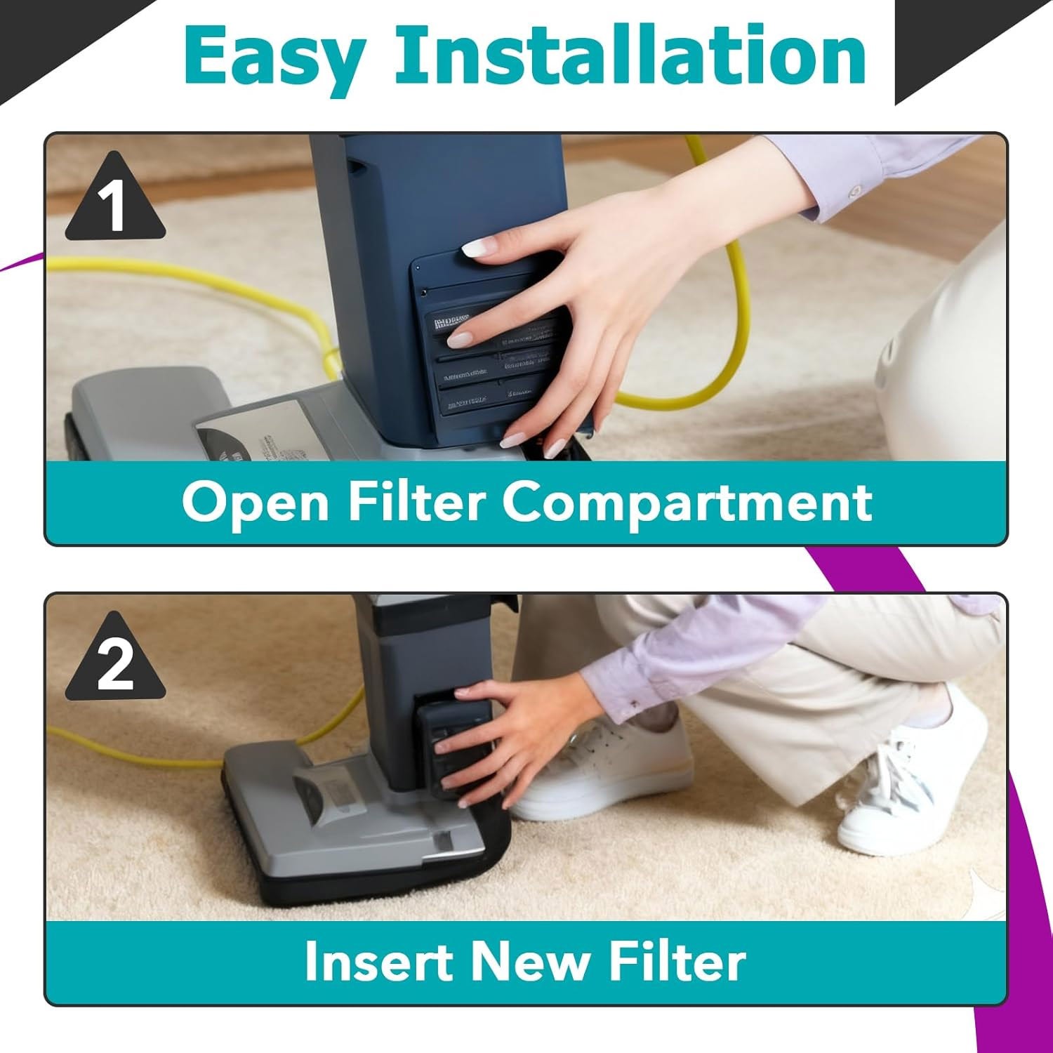 4 Pack ProTeam FS6 107315 HEPA Replacement Filter HEPA Media Vacuum Filter US